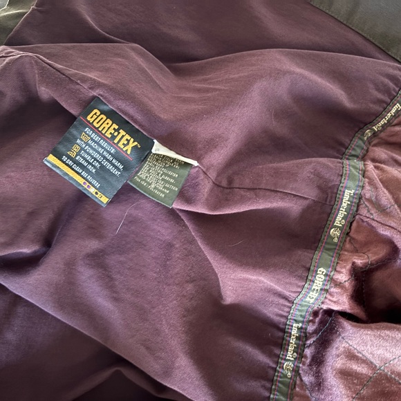 Timberland 90’s Utility Jacket Goretex Oversized canvas with leathers collar - Picture 5 of 5